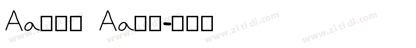 Aa金牛座   Aa字库字体转换